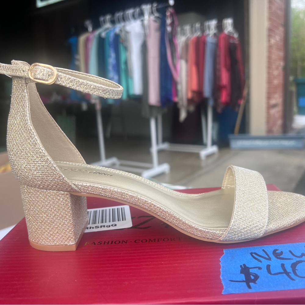 gold heels